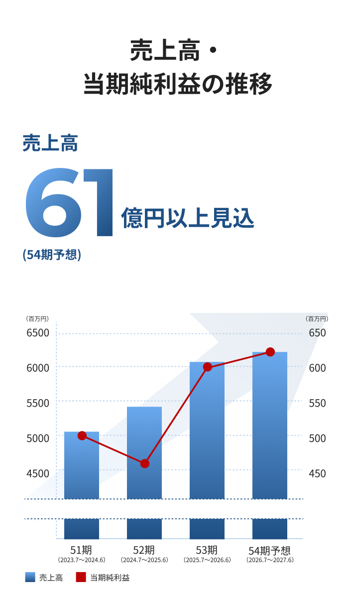 売上高・当期純利益
