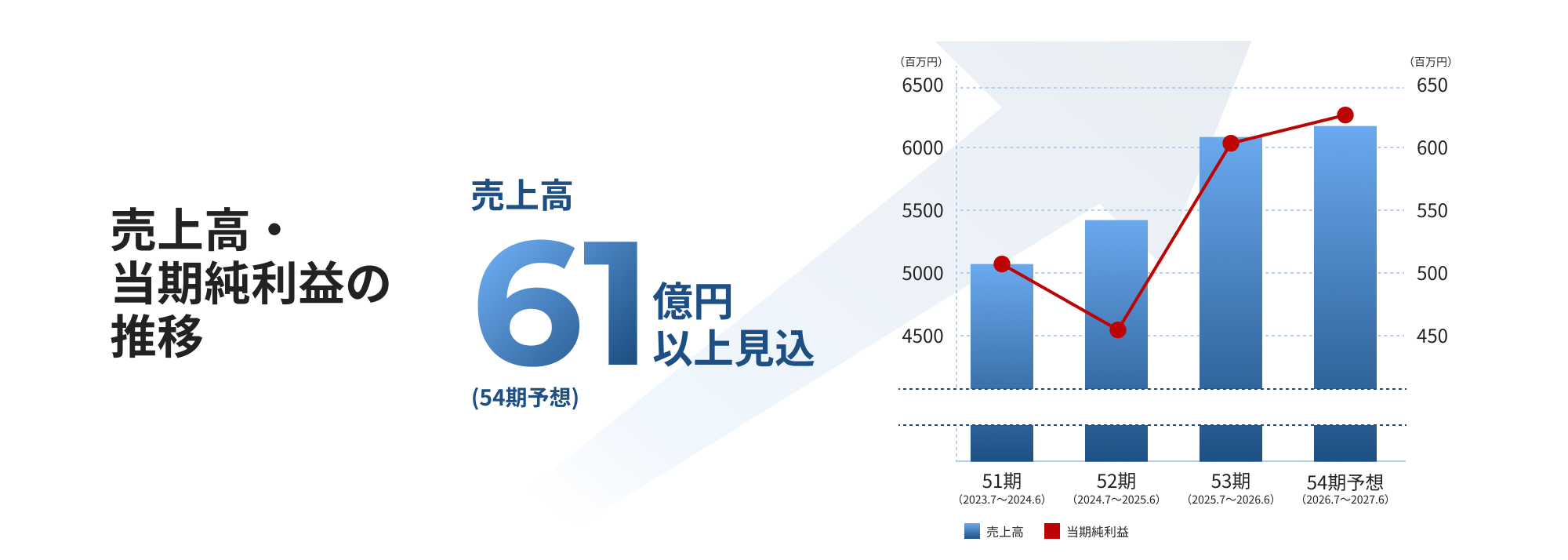 売上高・当期純利益